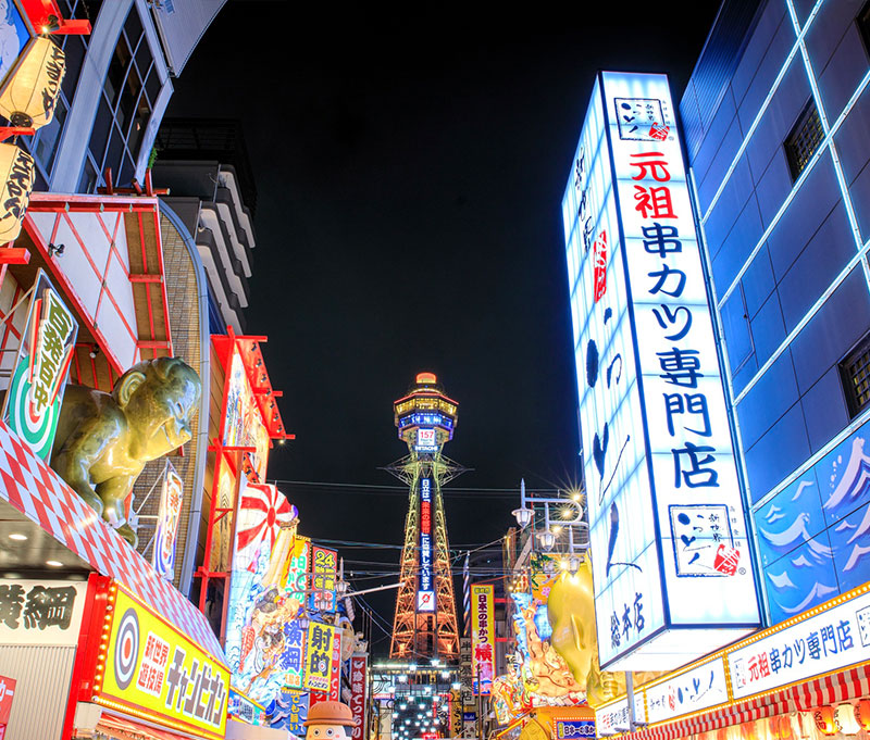 GRAND HOSTEL LDK 大阪新世界は、新世界まで歩いてすぐのロケーション。さらに主要エリアへもアクセスしやすく、大阪観光を気軽に楽しめる便利な拠点です。