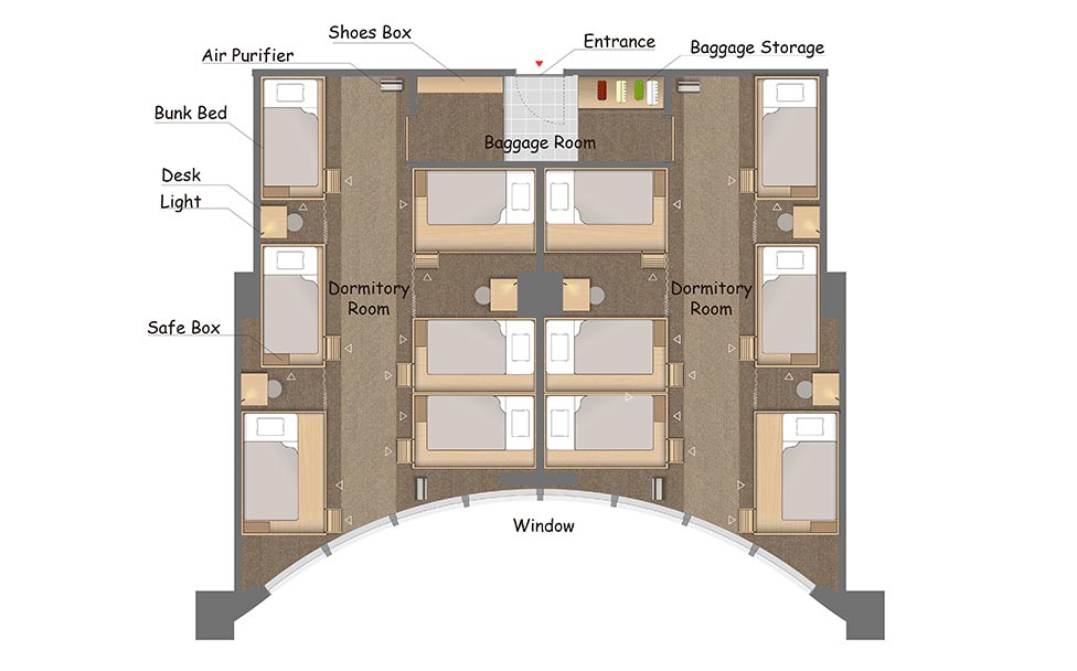 DORMITORY ROOMS