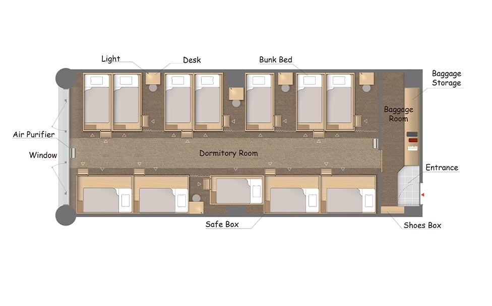 DORMITORY ROOMS