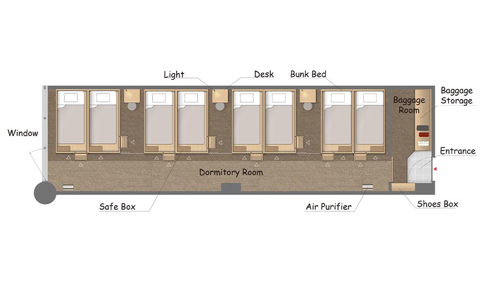 DORMITORY ROOMS