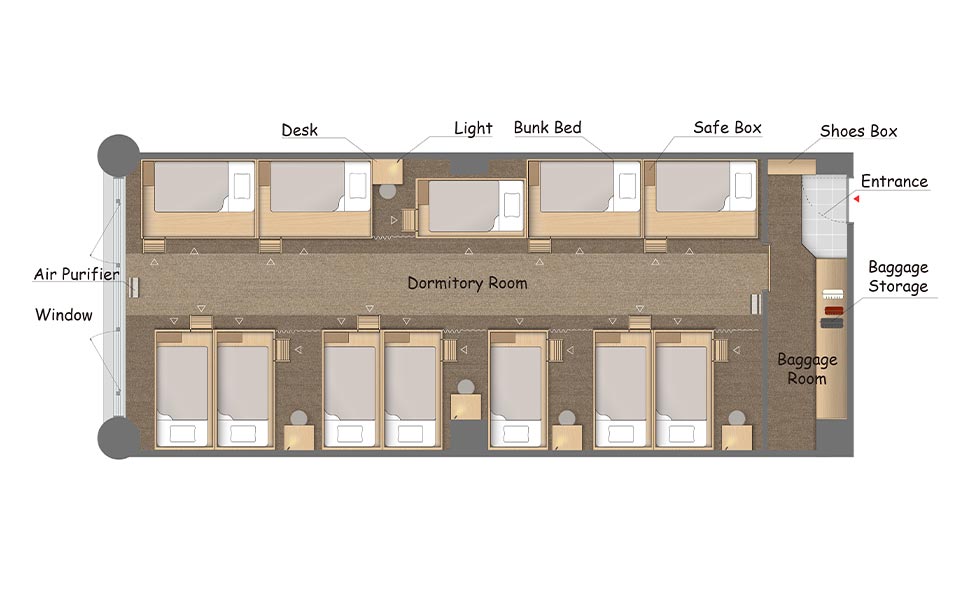 DORMITORY ROOMS